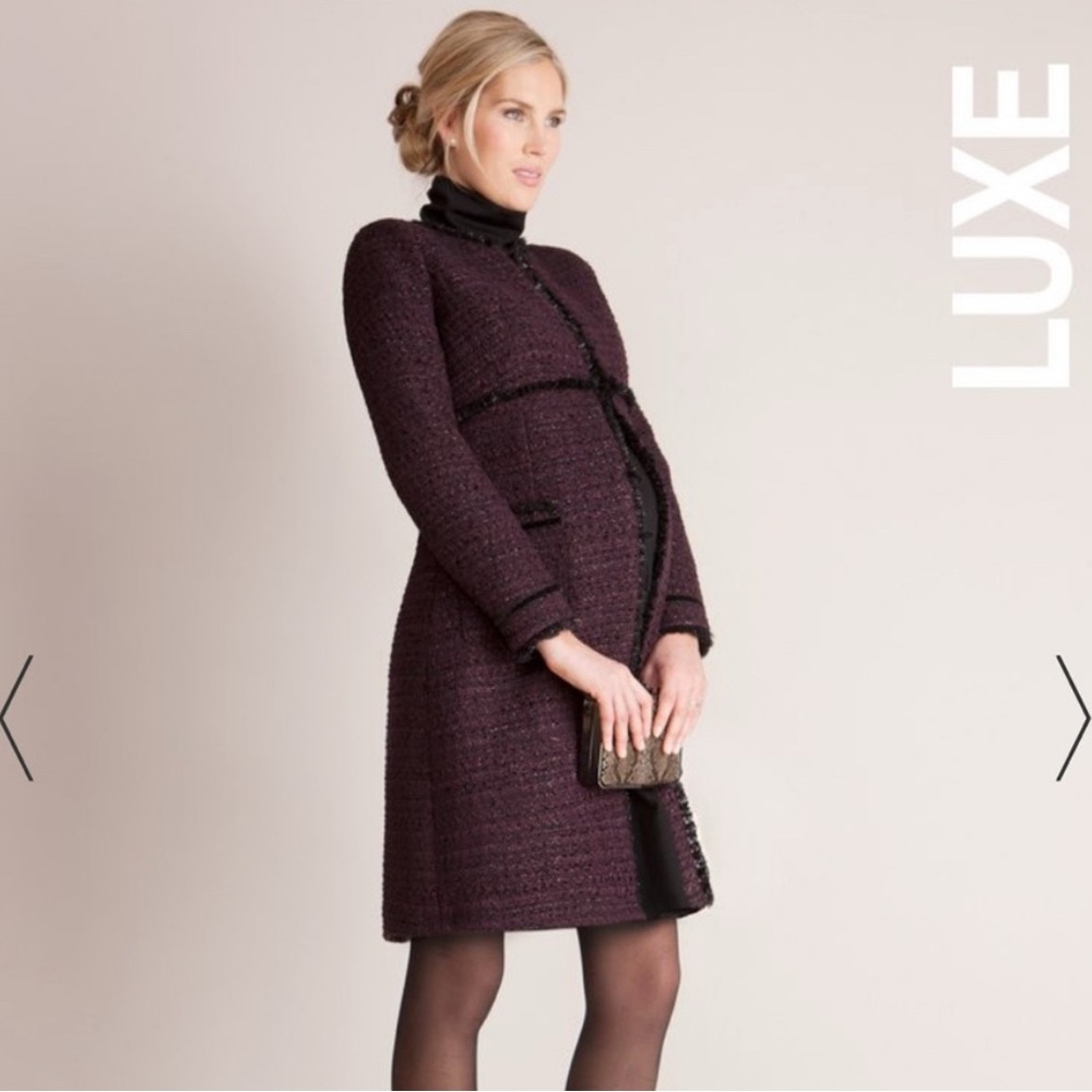 Seraphine Marina Sparkle Tweed Coat - ASO Kate Middleton Size 6 - Picture 3 of 8